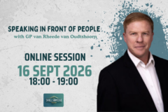 Speaking in front of people